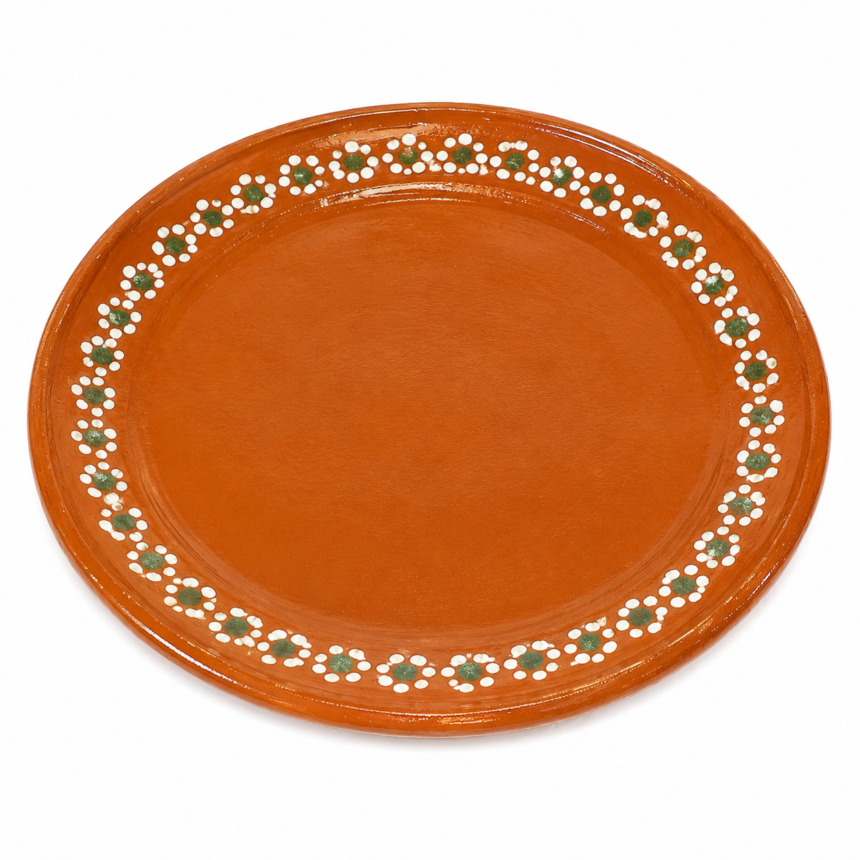 Handcrafted Mexican Terracotta Dinner Plates Set