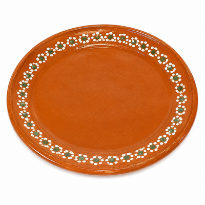 Handcrafted Mexican Terracotta Dinner Plates Set