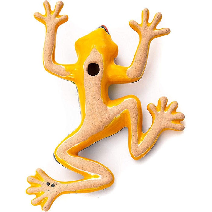 Handcrafted Talavera Ceramic Wall Frog Decor