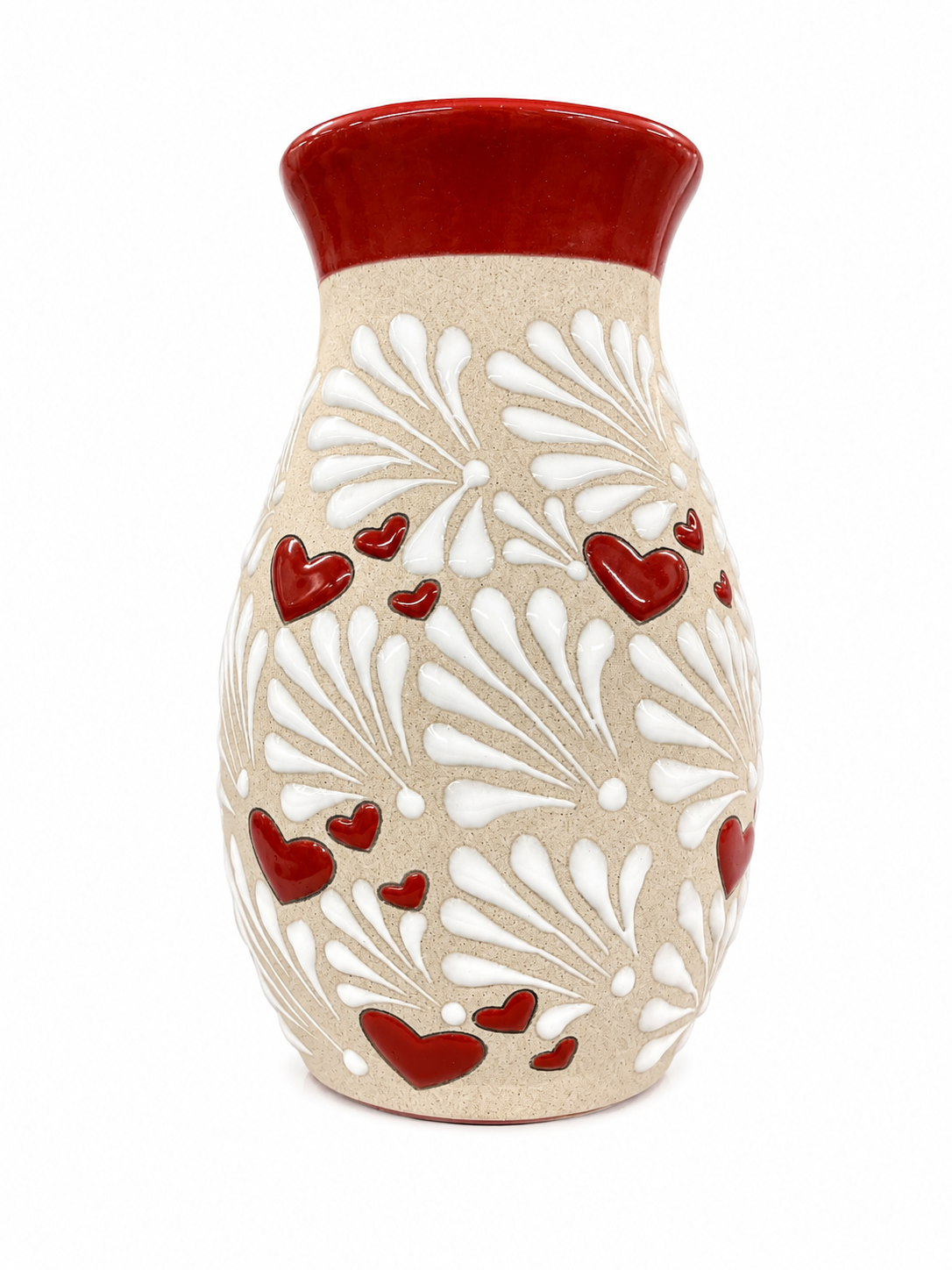 Talavera Floral Flower Vase Handcrafted