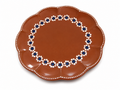 Mexican Terracotta Plate Set of 3 Handmade Ceramic Serving Plates