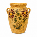 Handcrafted Ceramic Flower Planter Vase – Blue & Yellow